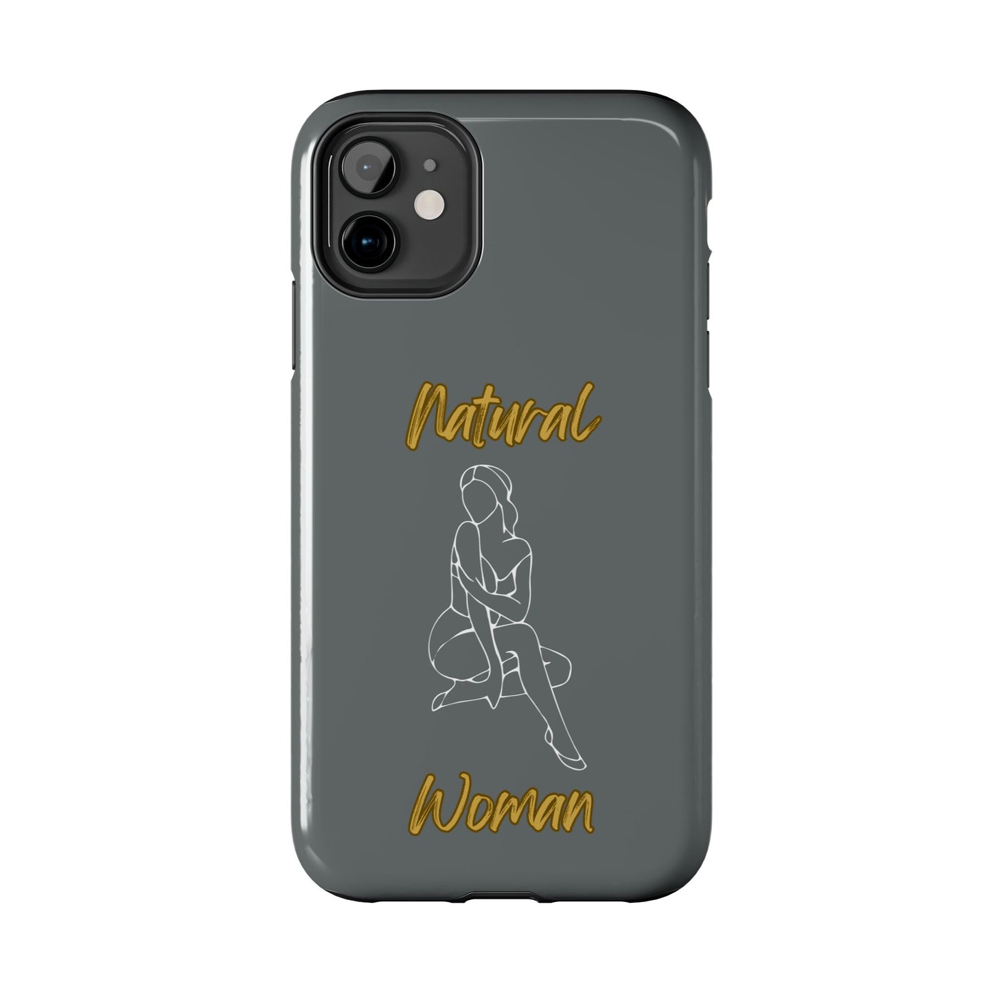 Natural Woman Shoulder Action (WL)Tough Phone Cases DARK GREY