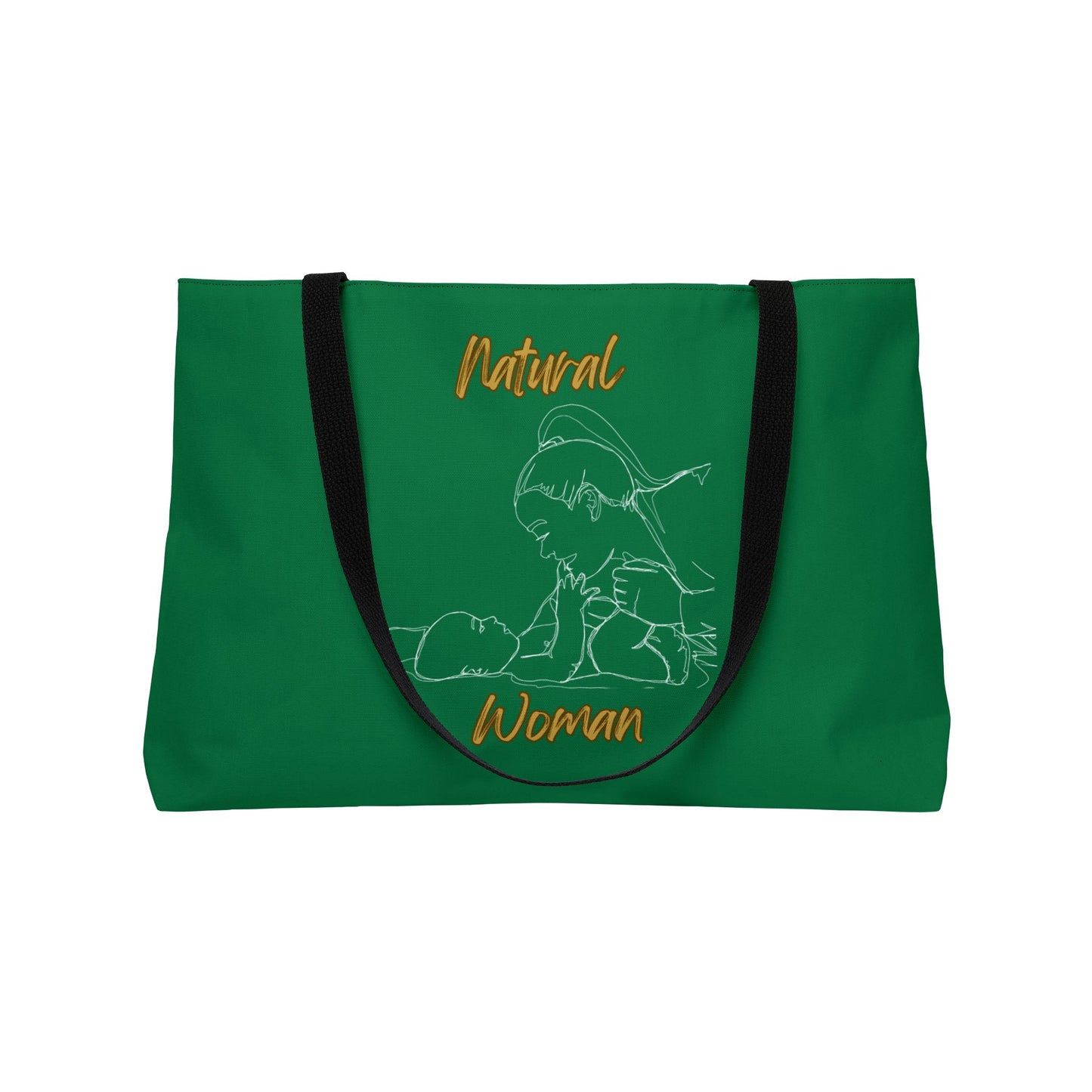 Natural Woman New Life (WL) Weekender Tote Bag DARK GREEN