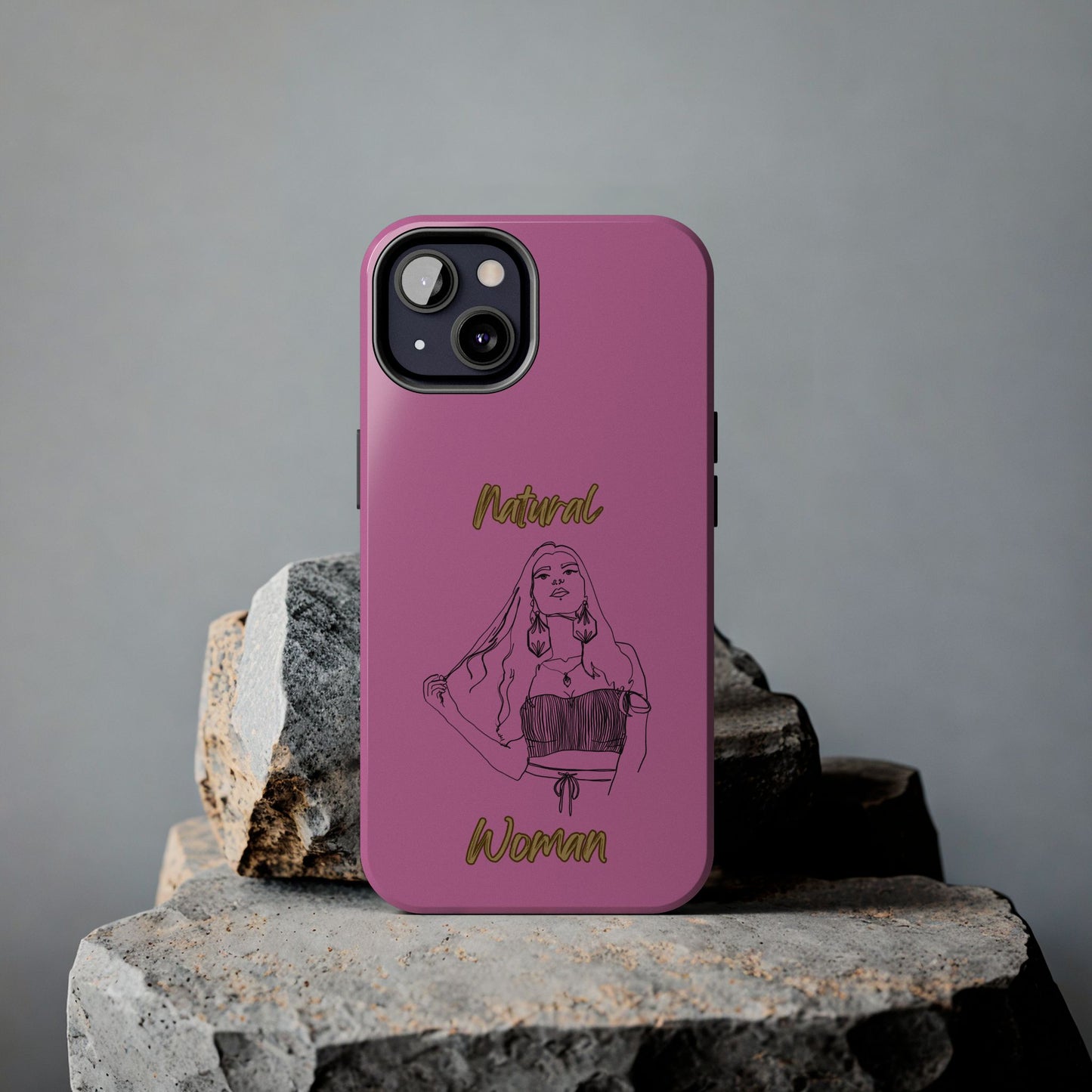 Natural Woman Thinking (BL)Tough Phone Cases LIGHT PINK