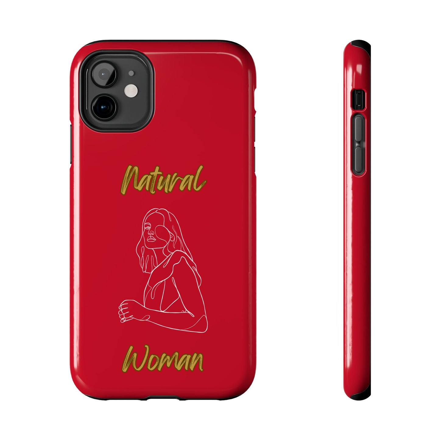 Natural Woman Care Free (WL)Tough Phone Cases DARK RED