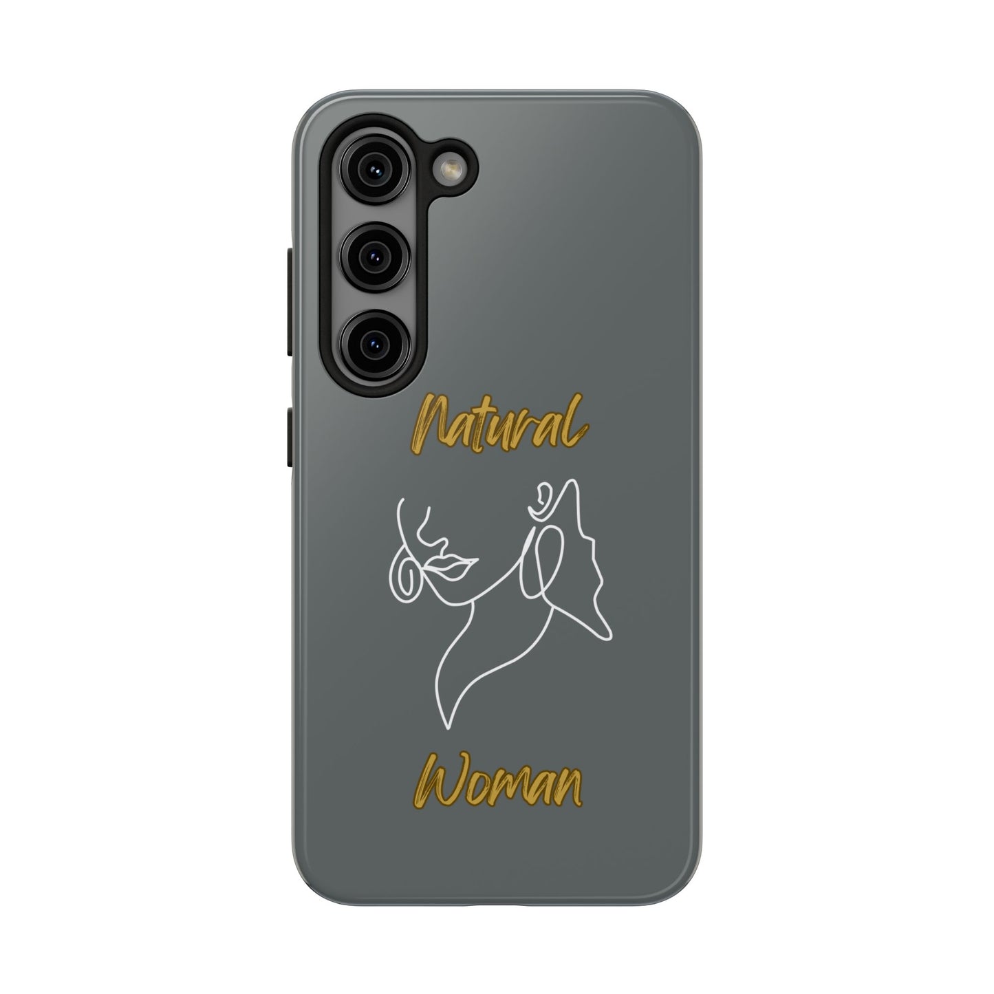 Natural Woman Lips (WL)Tough Phone Cases DARK GREY