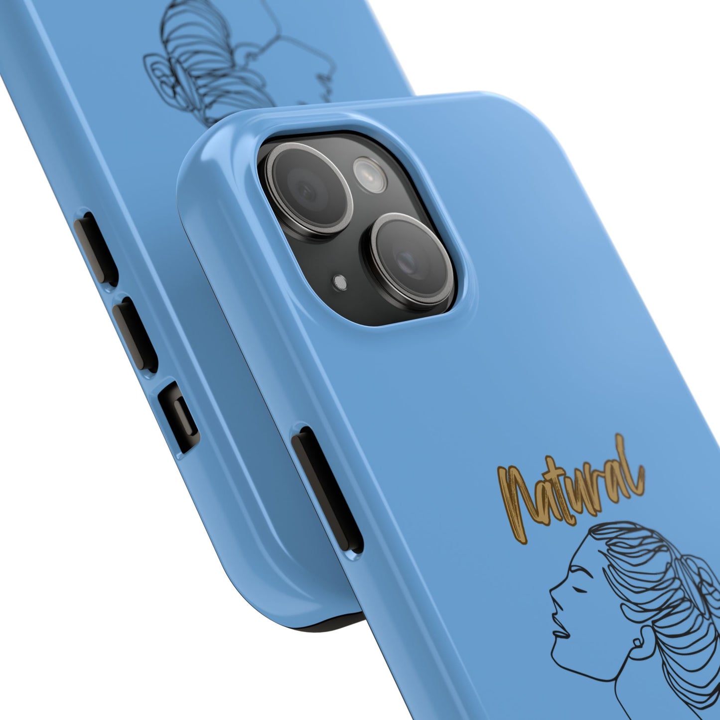 Natural Woman Wet Bun (BL) Tough Phone Cases LIGHT BLUE