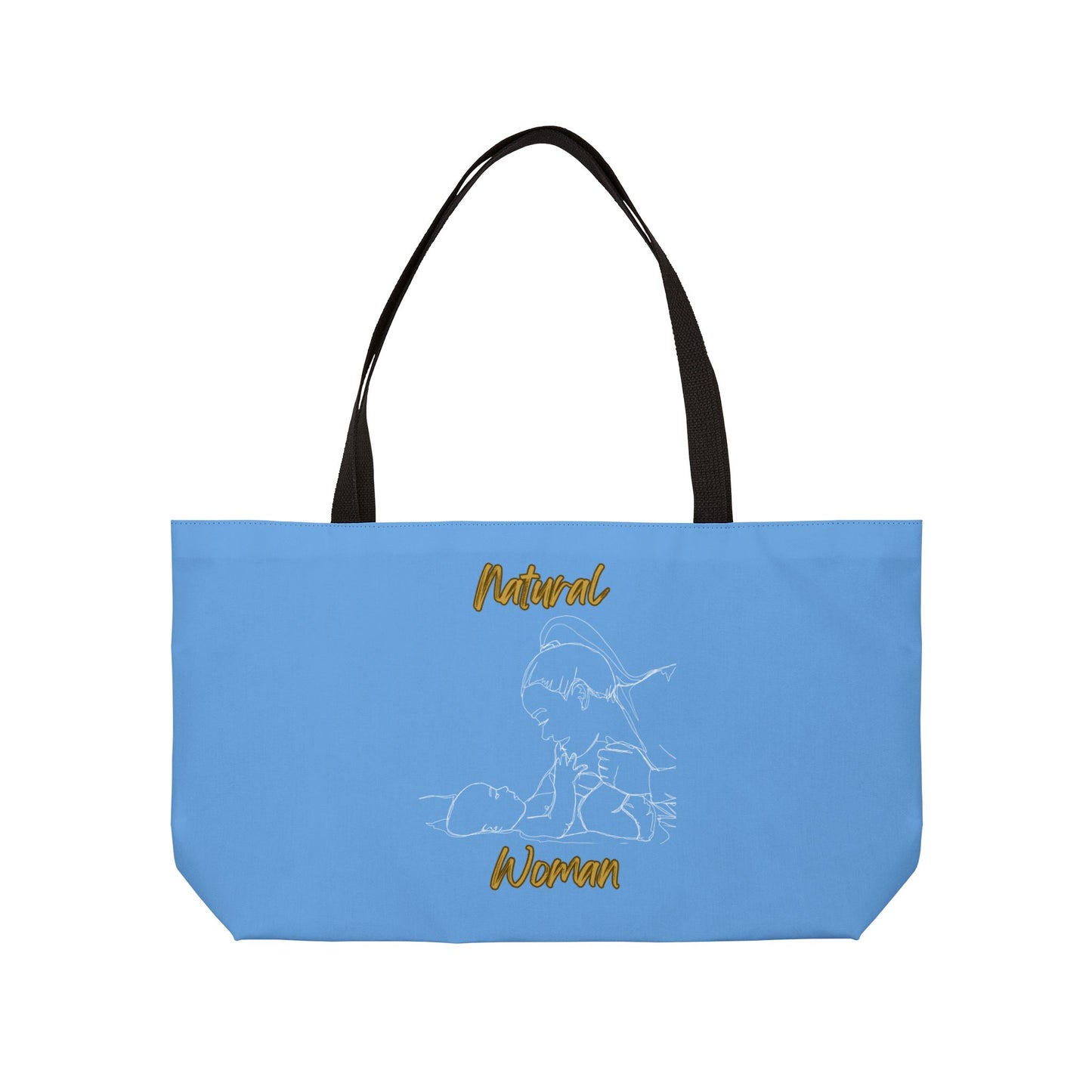 Natural Woman New Life (WL) Weekender Tote Bag LIGHT BLUE