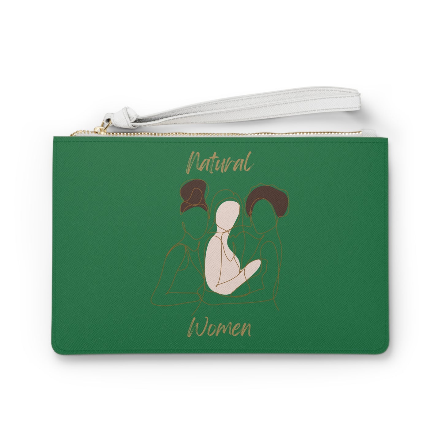 Natural Women Friends Clutch Bag DARK GREEN