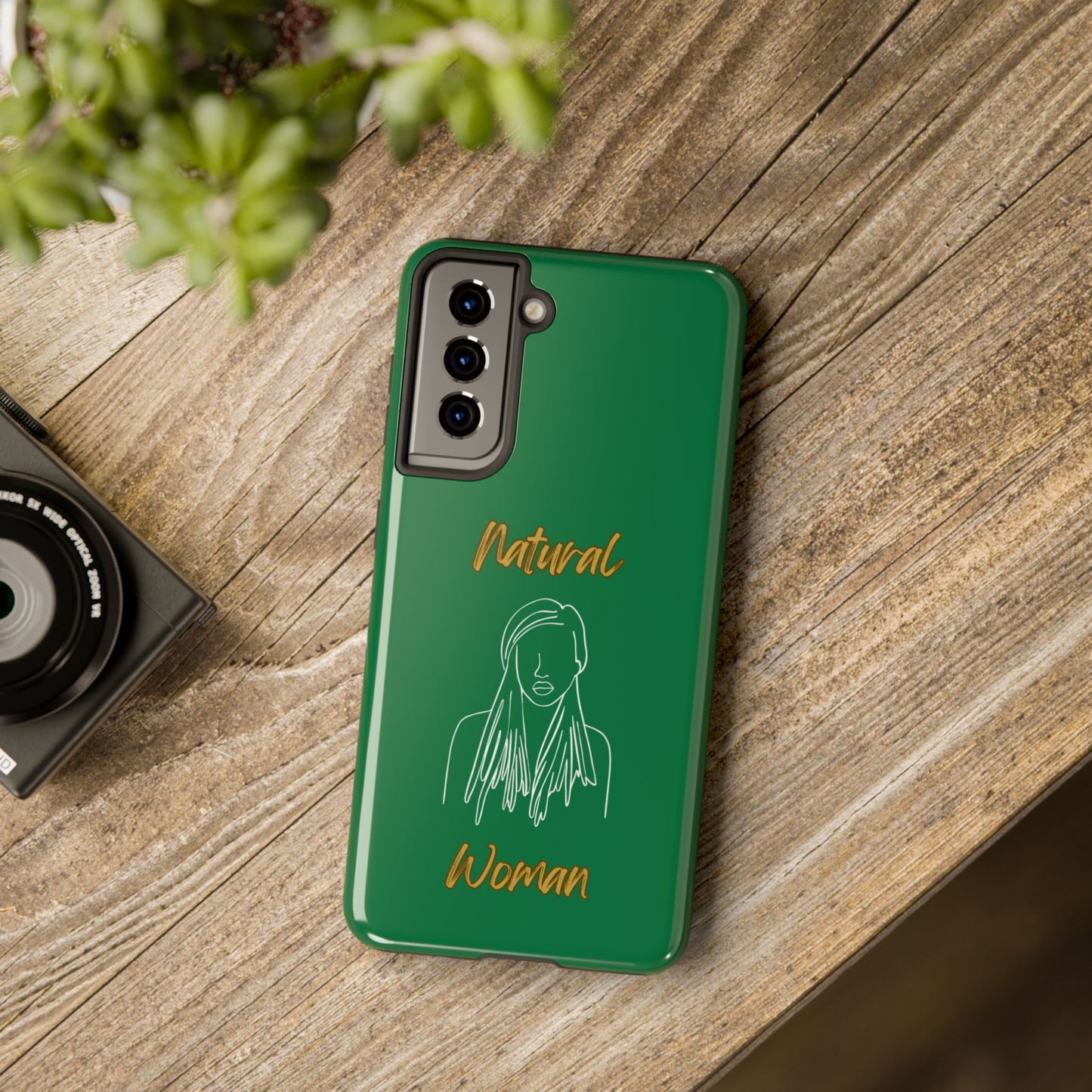Natural Woman Content (WL)Tough Phone Cases DARK GREEN