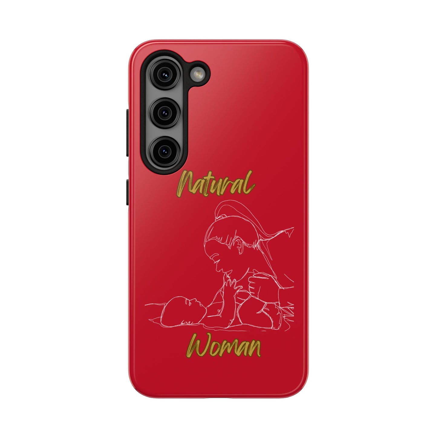 Natural Woman New Life (WL)Tough Phone Cases DARK RED