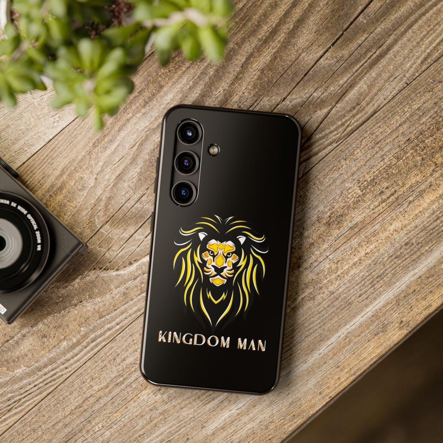 Kingdom Man (White-Gold Label) Tough Phone Case BLACK