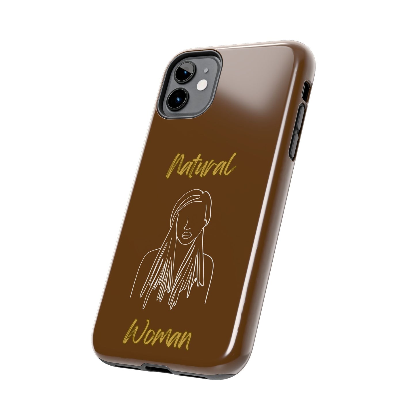 Natural Woman Content (WL)Tough Phone Cases BROWN