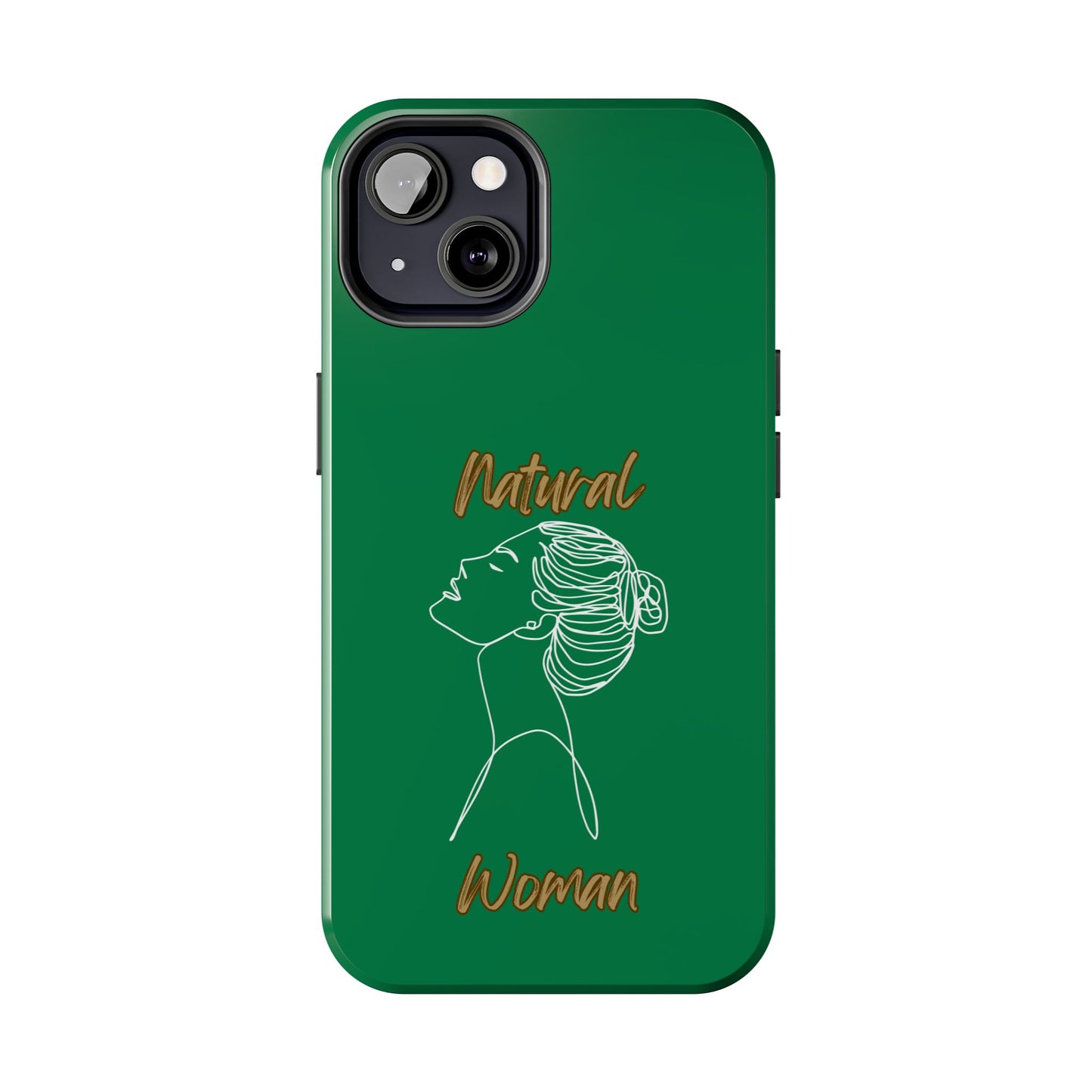 Natural Woman Wet Bun (WL) Tough Phone Cases DARK GREEN
