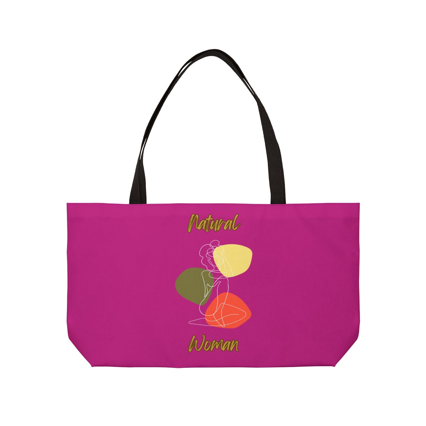 Natural Woman Colorful Pose (WL) Weekender Tote Bag PINK