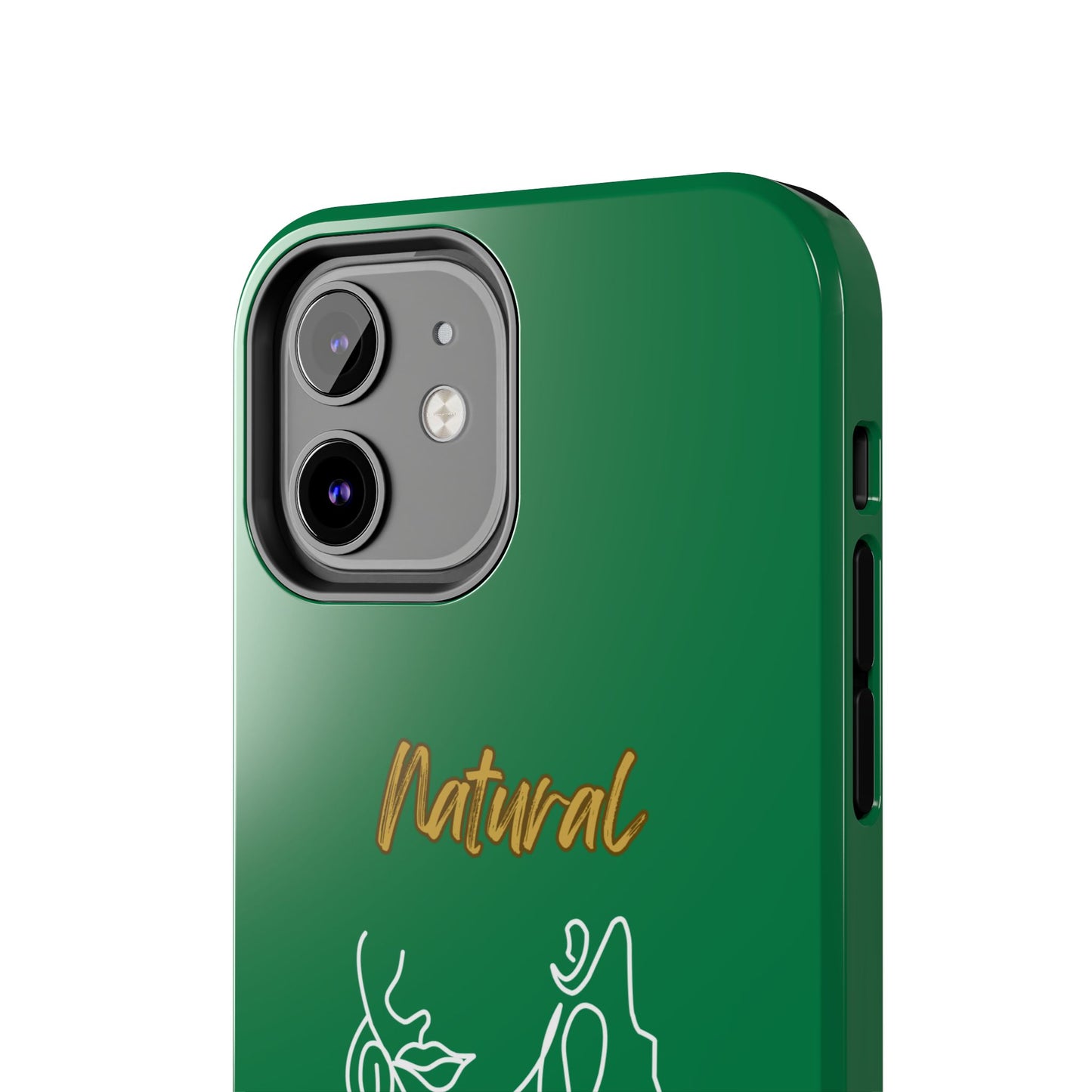 Natural Woman Lips (WL)Tough Phone Cases DARK GREEN