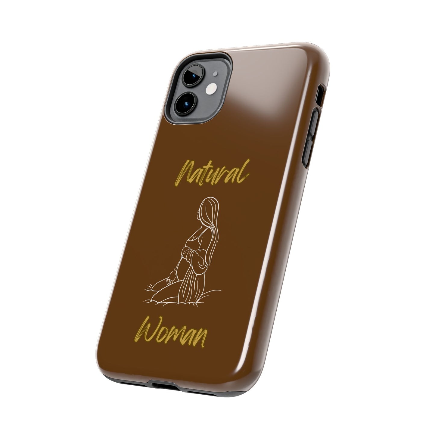 Natural Woman Expecting (WL)Tough Phone Cases BROWN