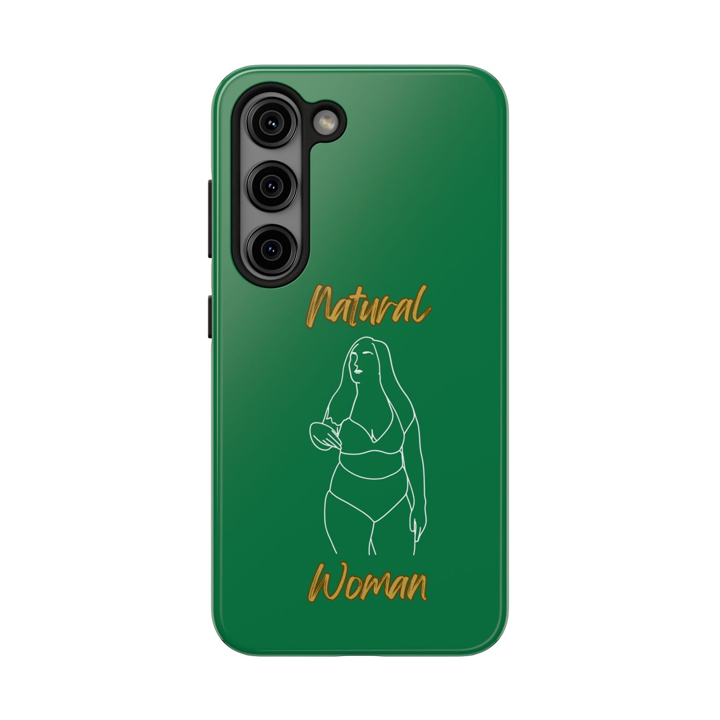 Natural Woman Full Beauty (WL)Tough Phone Cases DARK GREEN