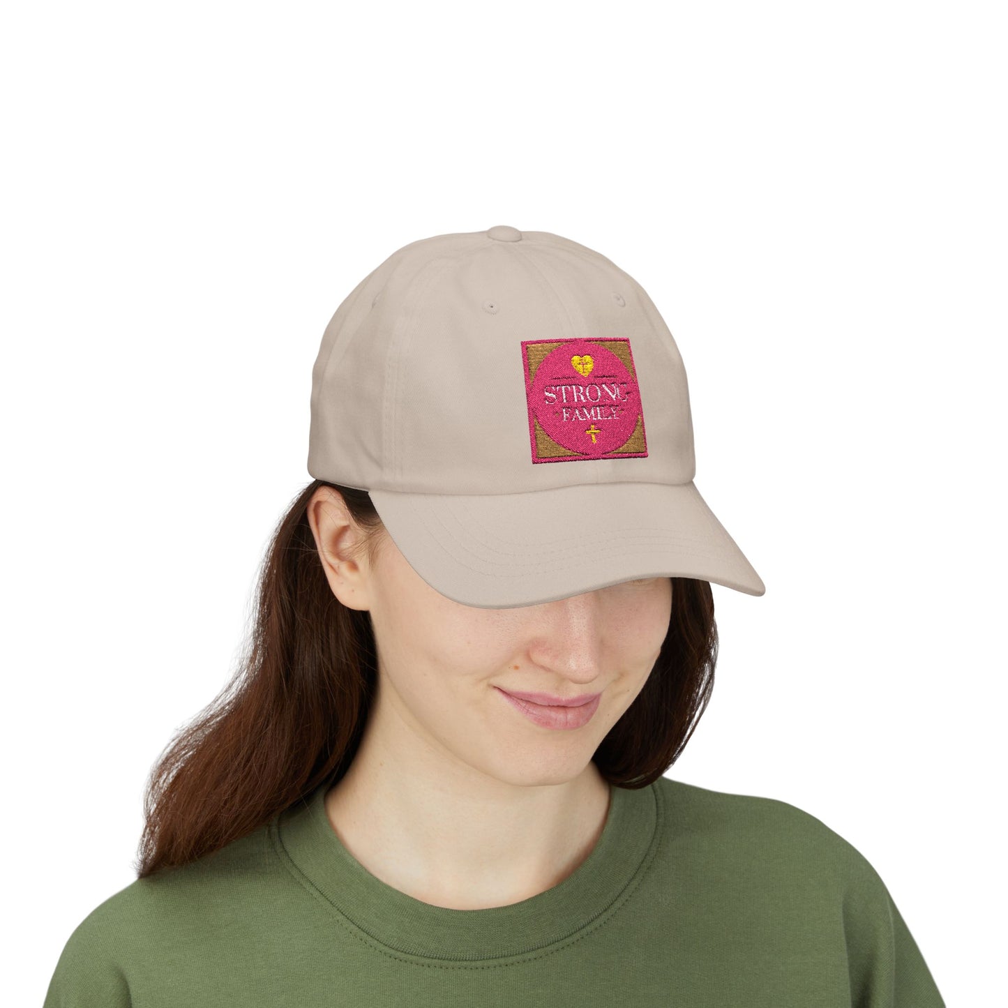 Strong Family Custom Casual Cap - PINK LOGO