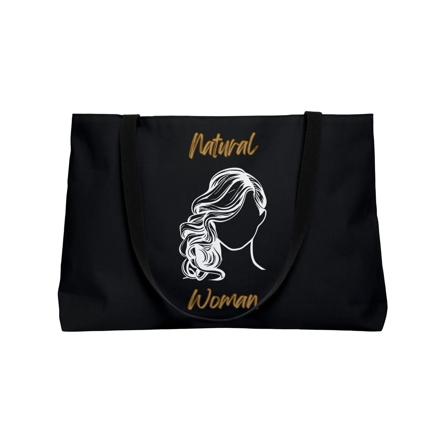 Natural Woman Long Curl (WL) Weekender Tote Bag BLACK