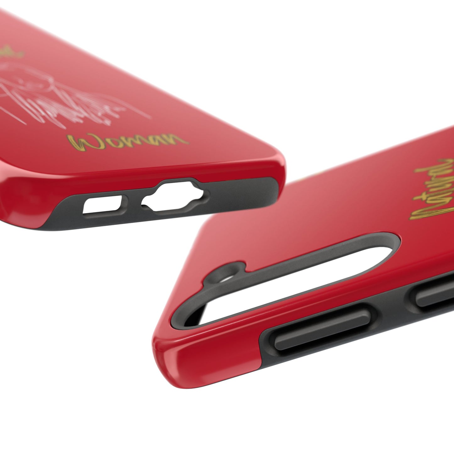 Natural Woman Content (WL)Tough Phone Cases DARK RED