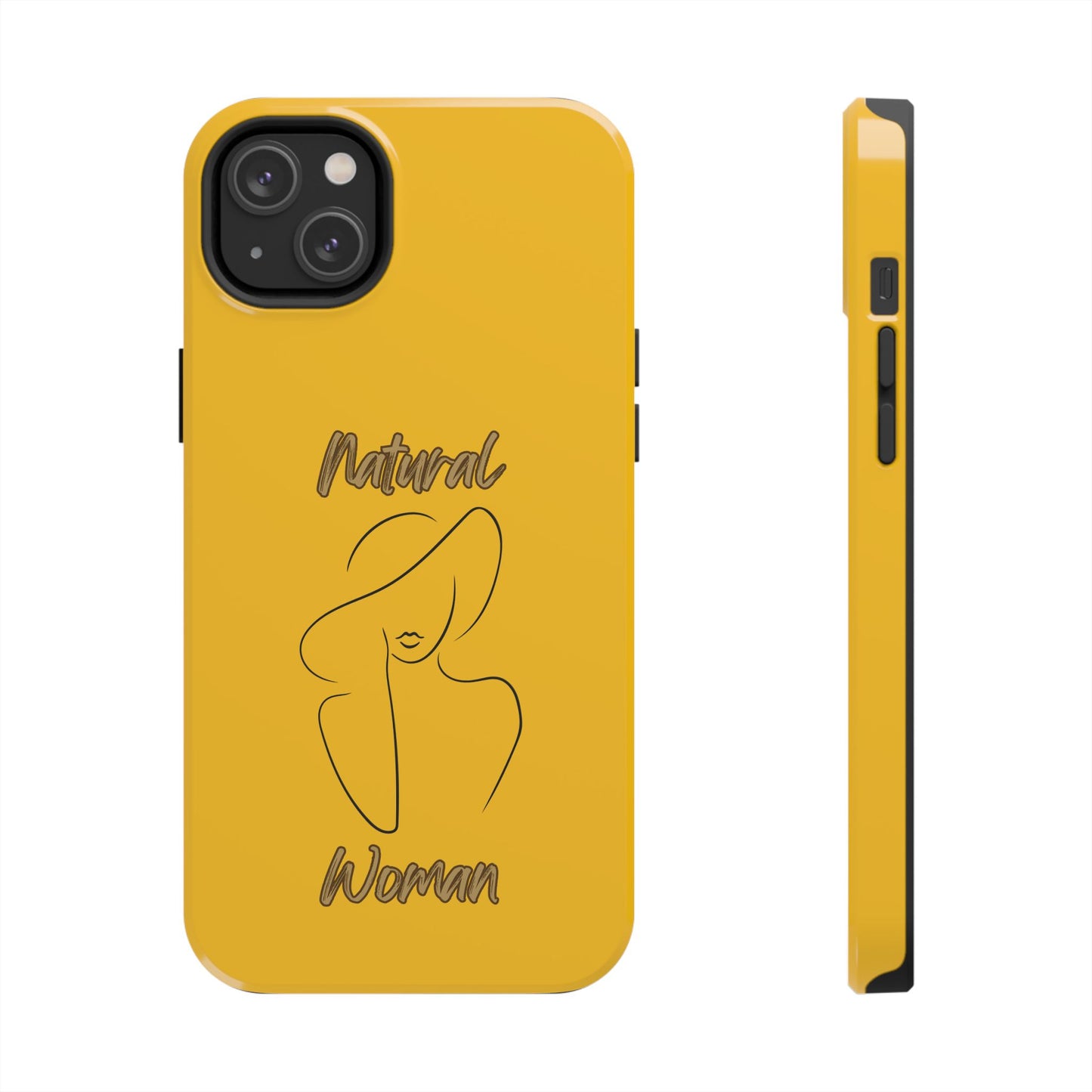 Natural Woman Sun Hat (BL) Tough Phone Cases YELLOW