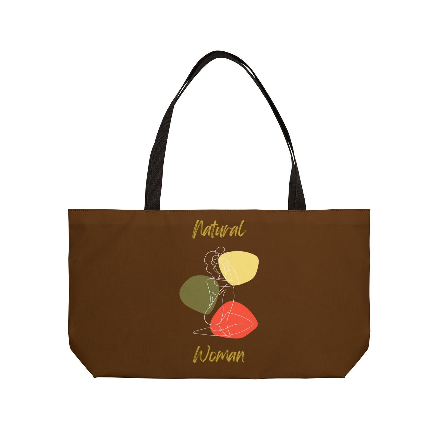 Natural Woman Colorful Pose (WL) Weekender Tote Bag BROWN