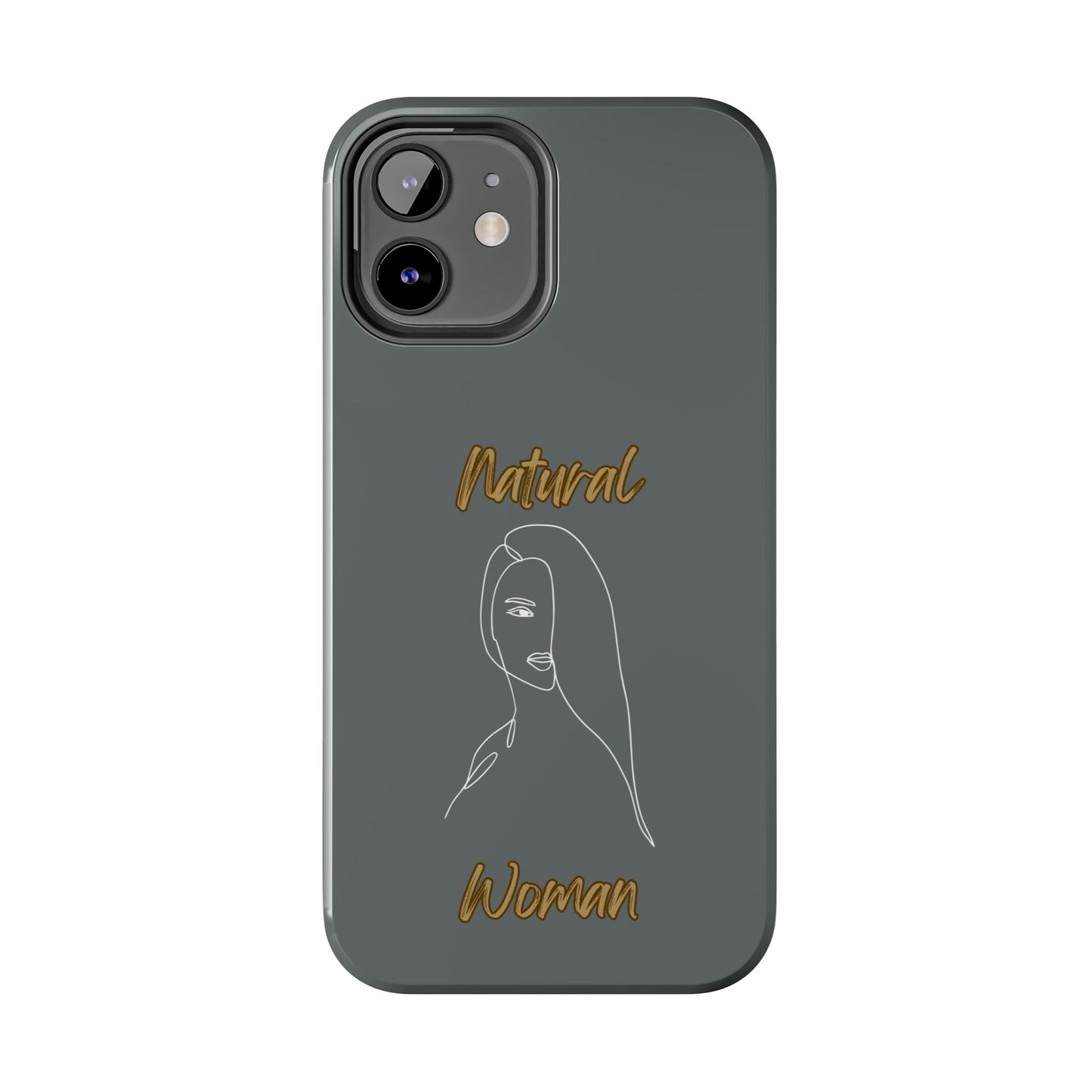 Natural Woman Covered Eye (WL)Tough Phone Cases DARK GREY