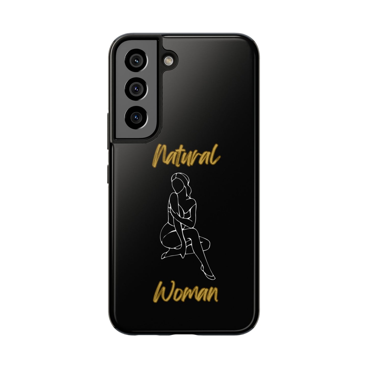 Natural Woman Shoulder Action (WL)Tough Phone Cases BLACK
