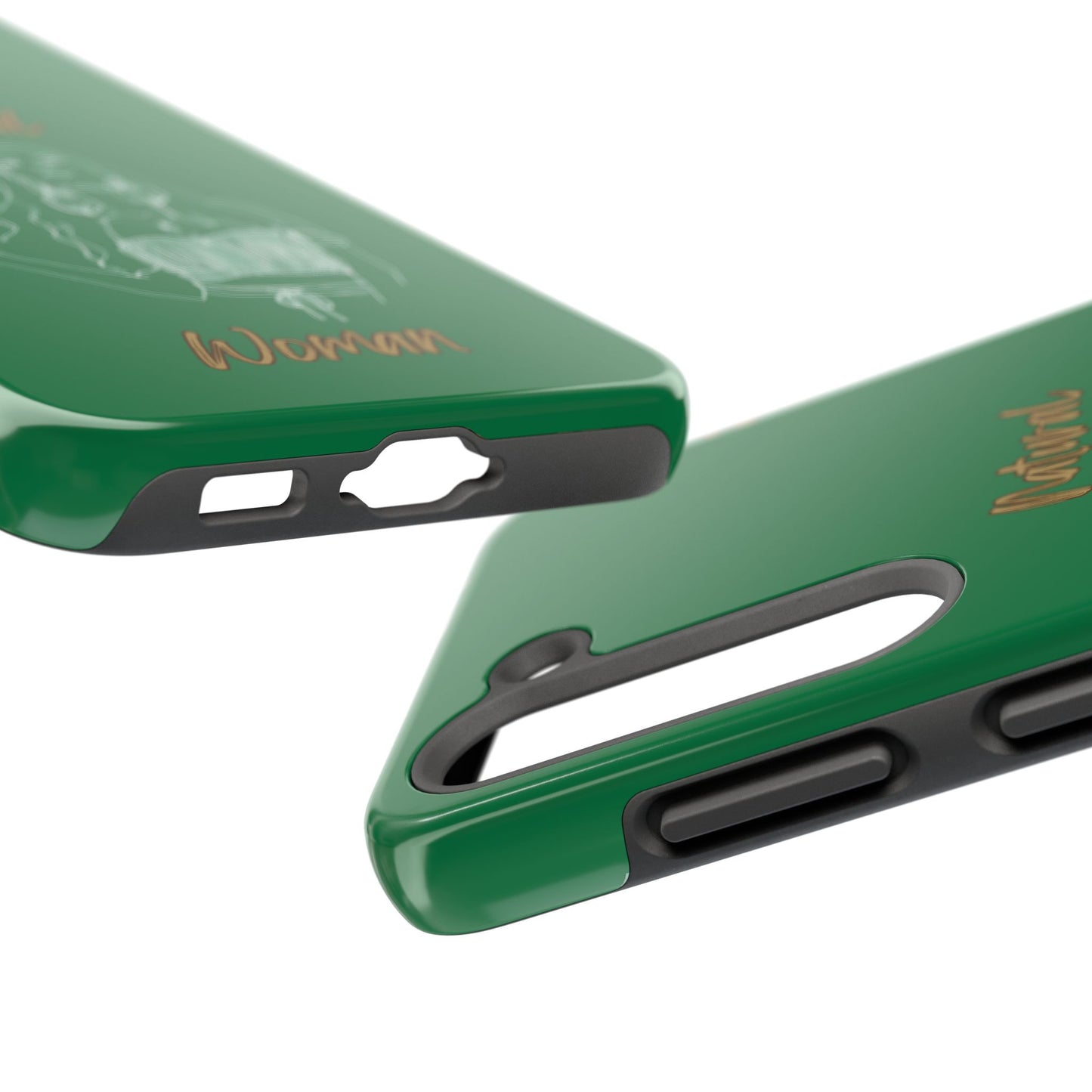 Natural Woman Thinking (WL)Tough Phone Cases DARK GREEN
