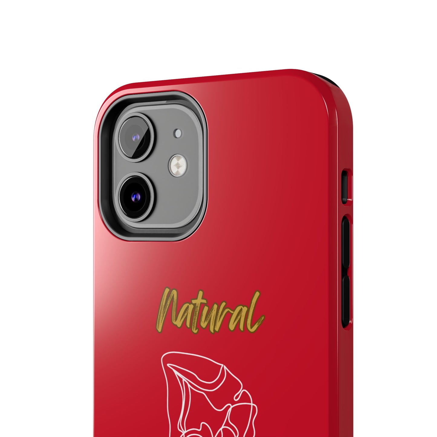 Natural Woman Flexible (WL)Tough Phone Cases DARK RED