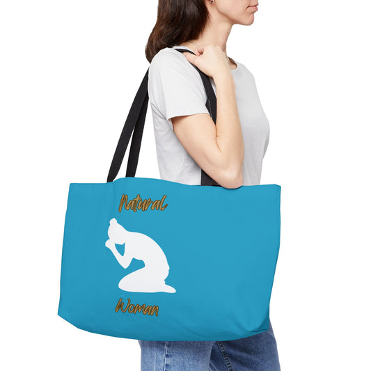 Natural Woman Pray (WL) Weekender Tote Bag TURQUOISE