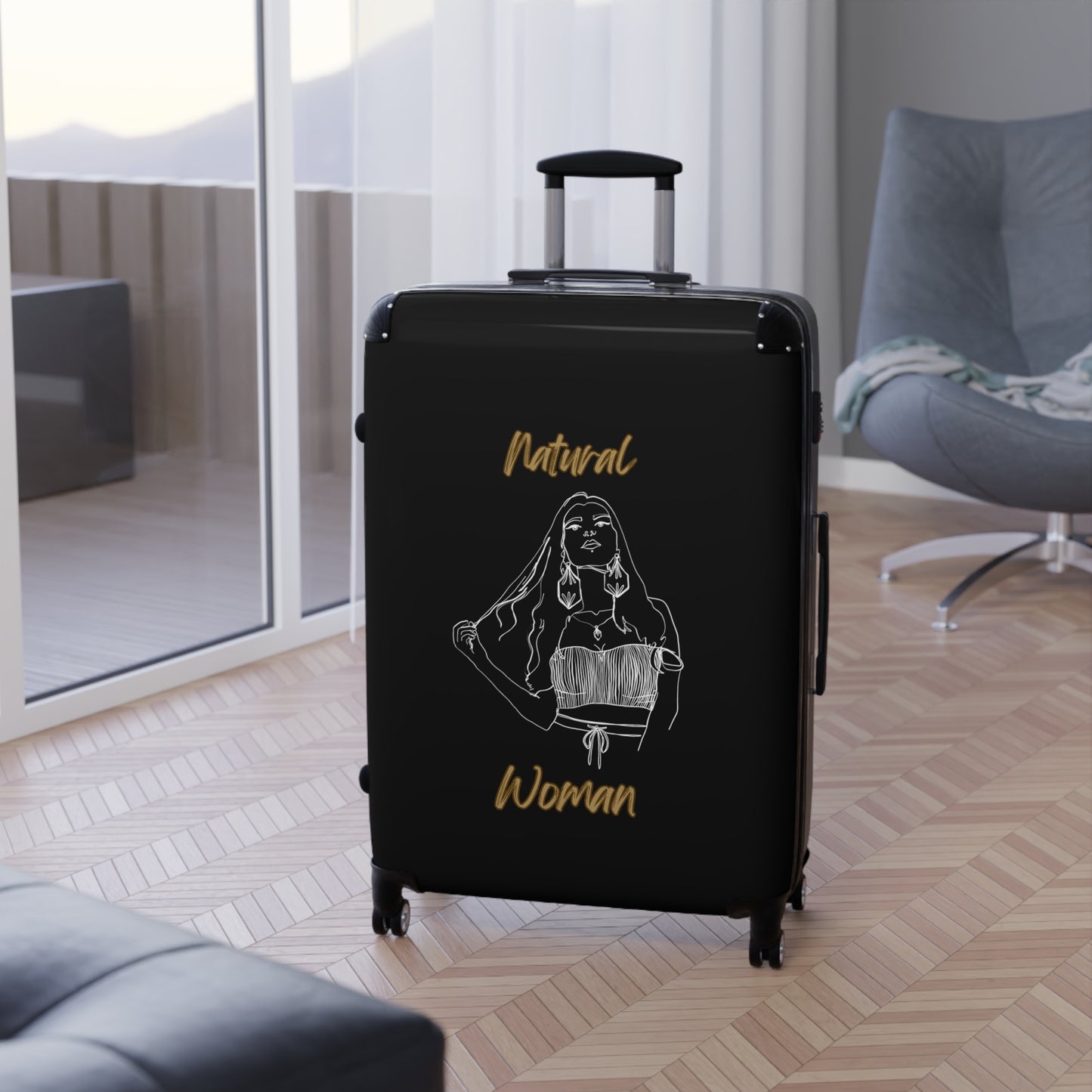 Natural Woman Thinking (WL) Suitcase BLACK