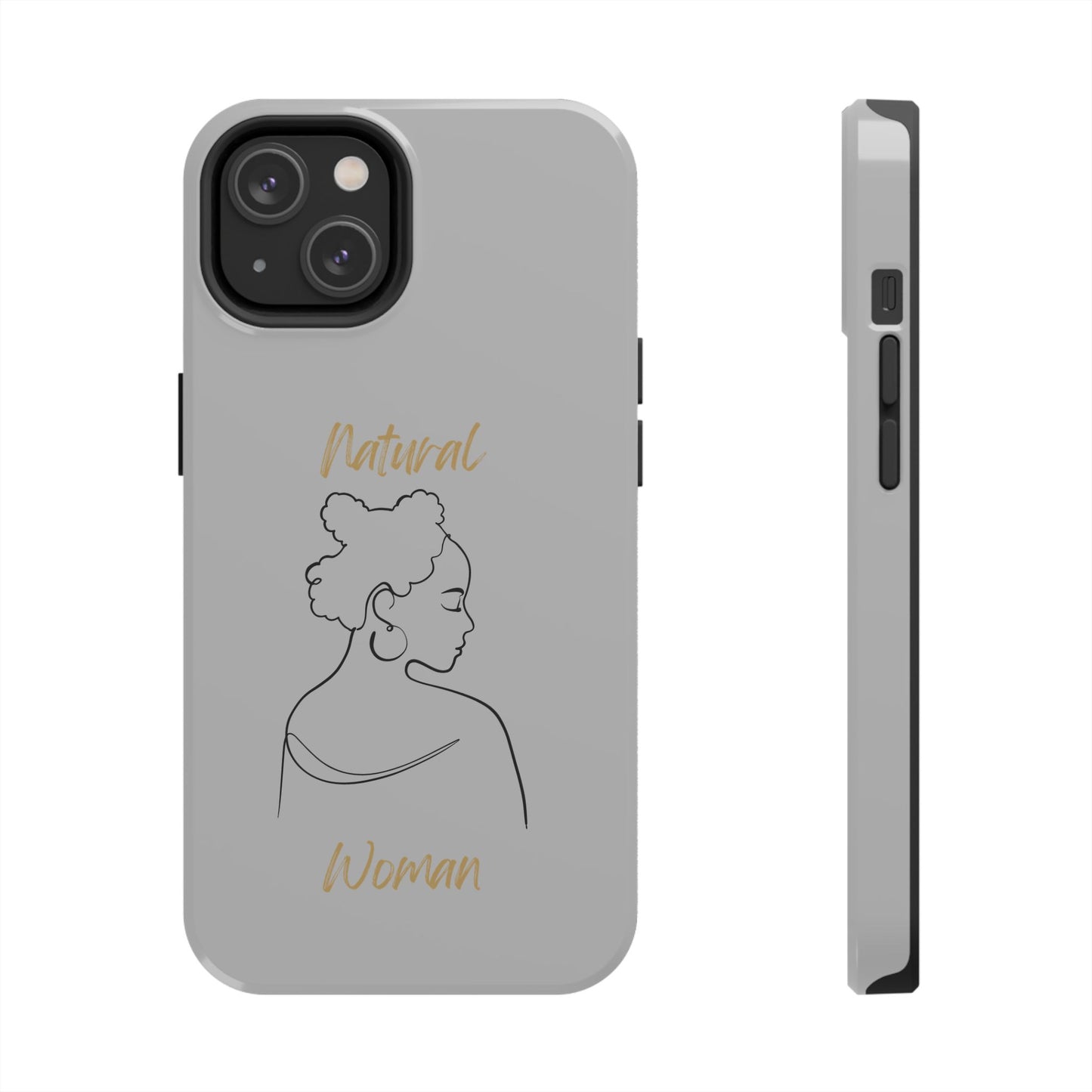 Natural Woman Twists (BL) Tough Phone Cases LIGHT GREY