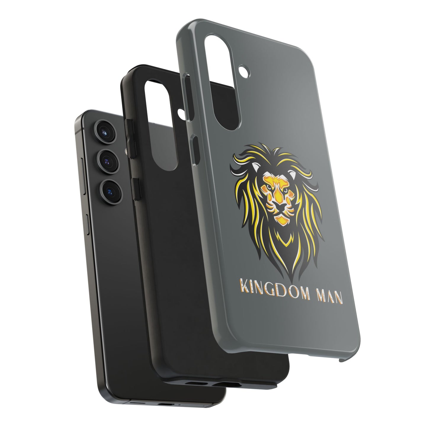 Kingdom Man (White-Gold Label) Tough Phone Case DARK GREY