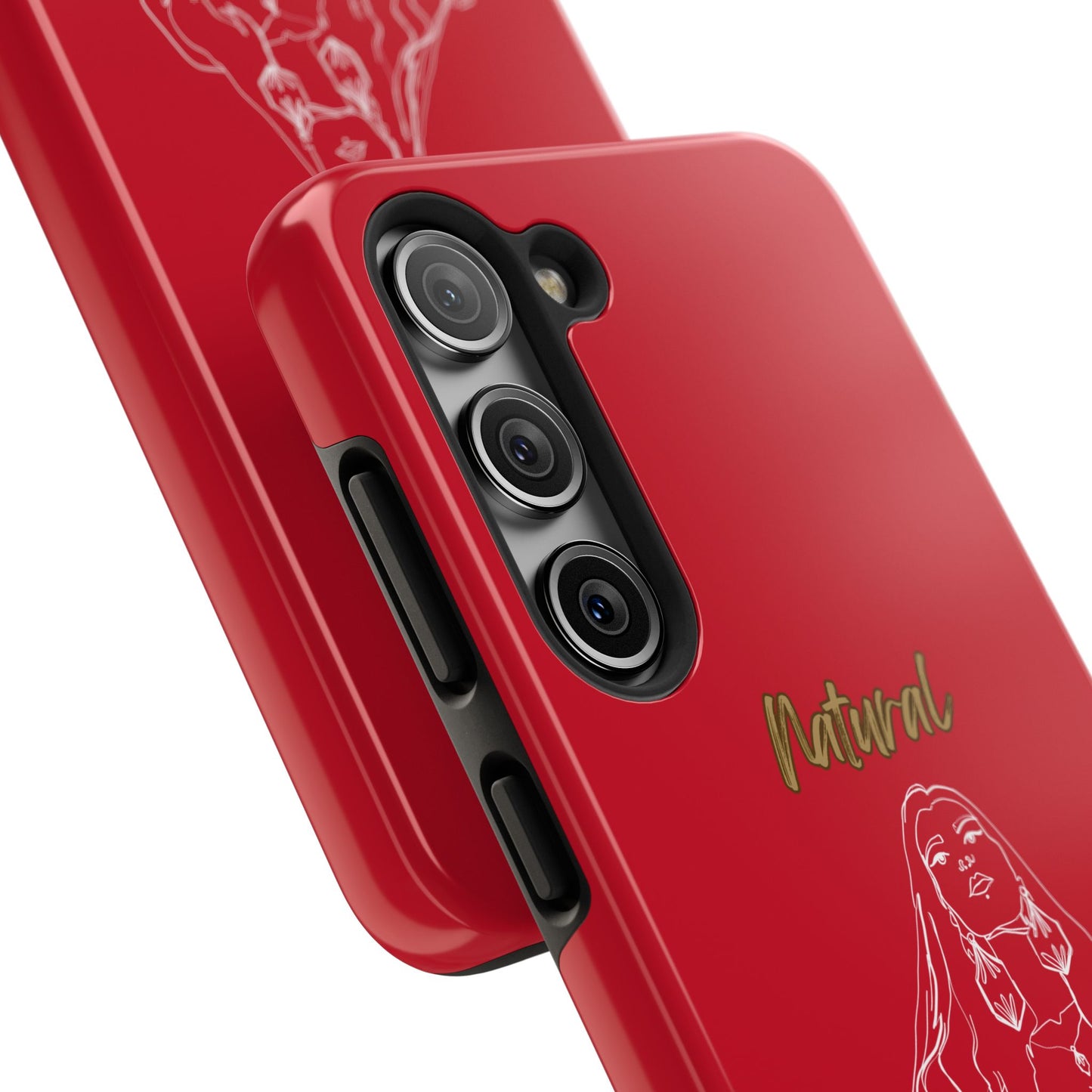 Natural Woman Thinking (WL)Tough Phone Cases DARK RED