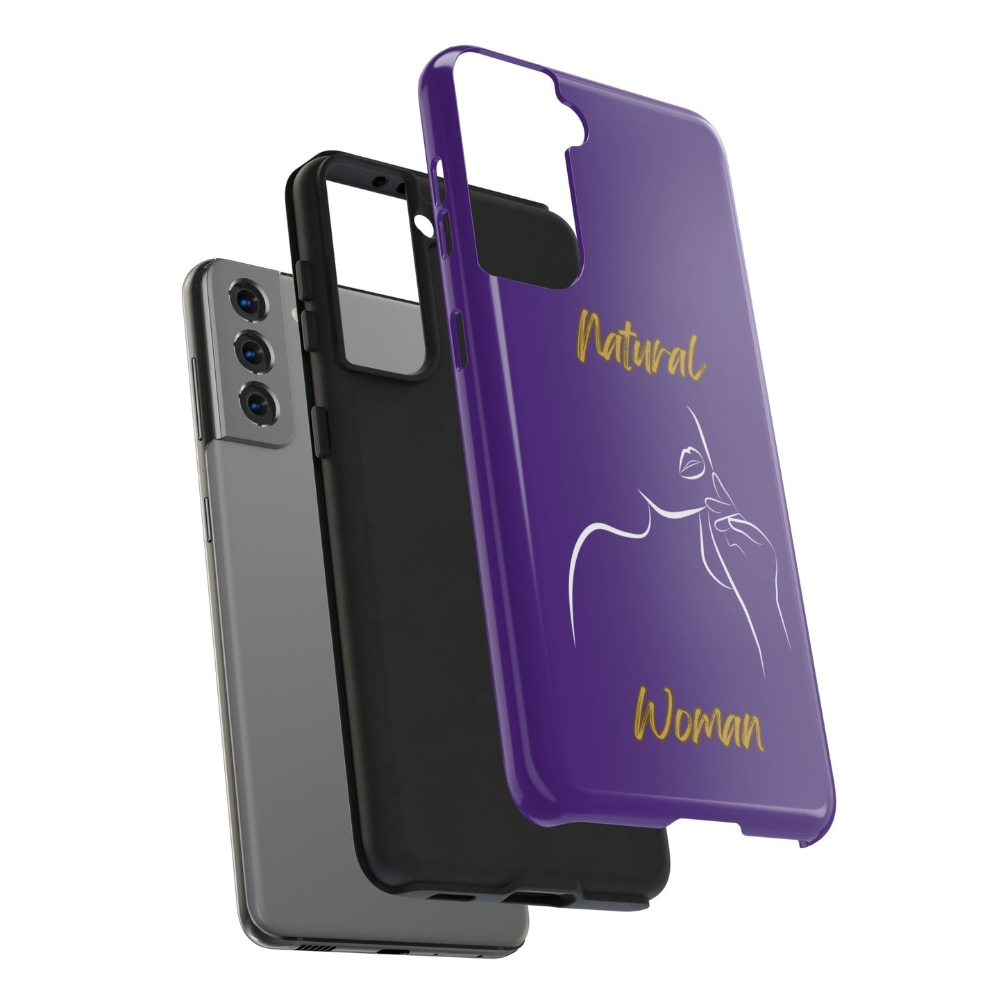 Natural Woman Chin Up (WL)Tough Phone Cases PURPLE