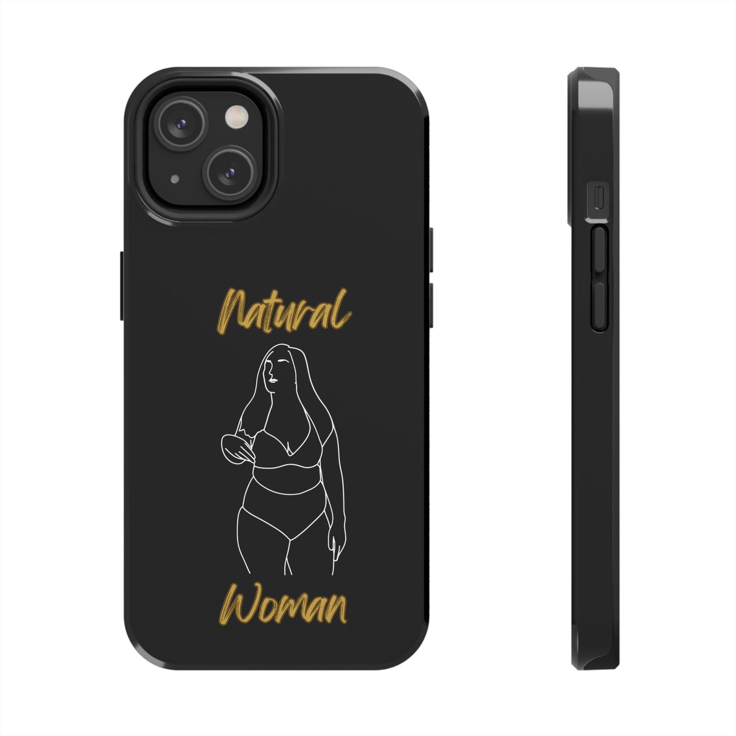 Natural Woman Full Beauty (WL)Tough Phone Cases BLACK