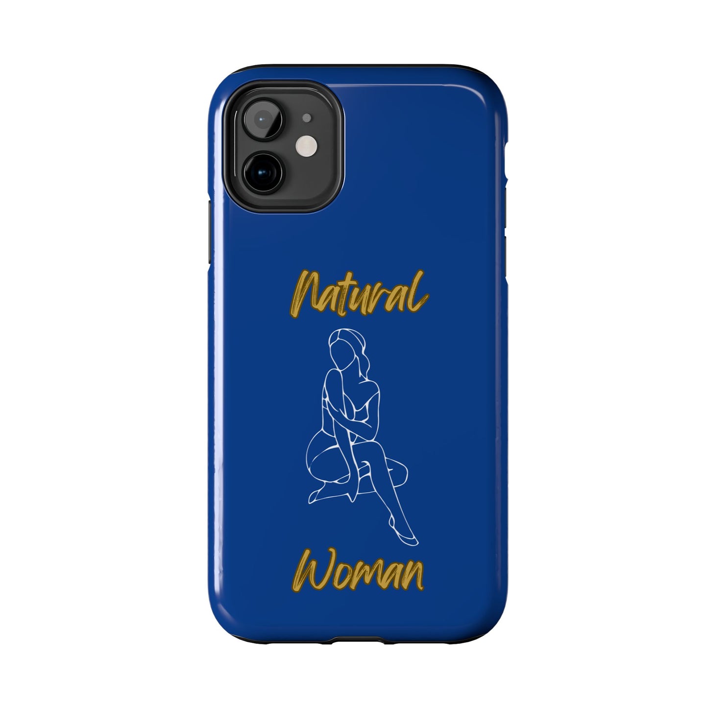 Natural Woman Shoulder Action (WL)Tough Phone Cases DARK BLUE