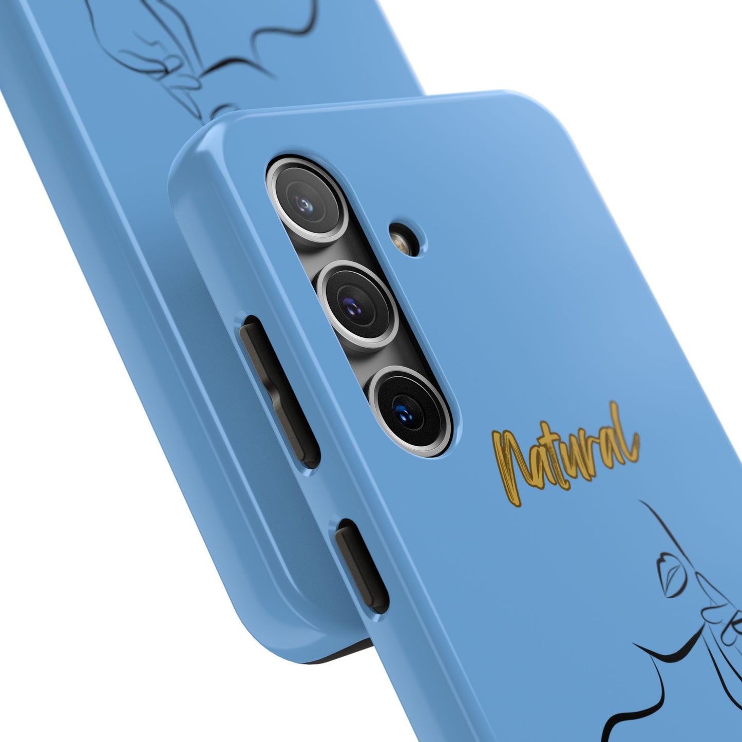 Natural Woman Chin Up (BL)Tough Phone Cases LIGHT BLUE