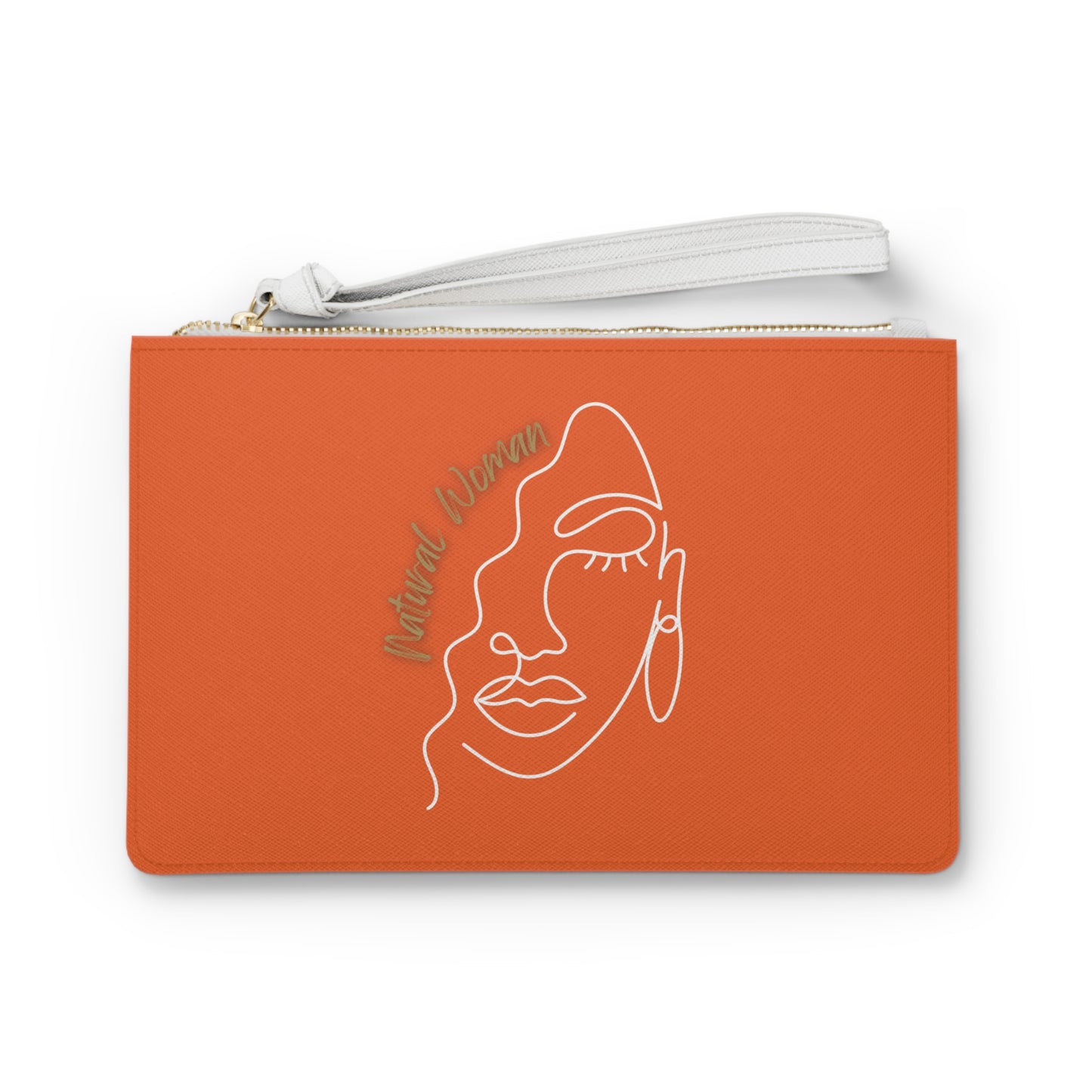 Natural Woman Half Face (WL) Clutch Bag ORANGE