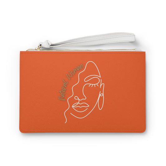 Natural Woman Half Face (WL) Clutch Bag ORANGE