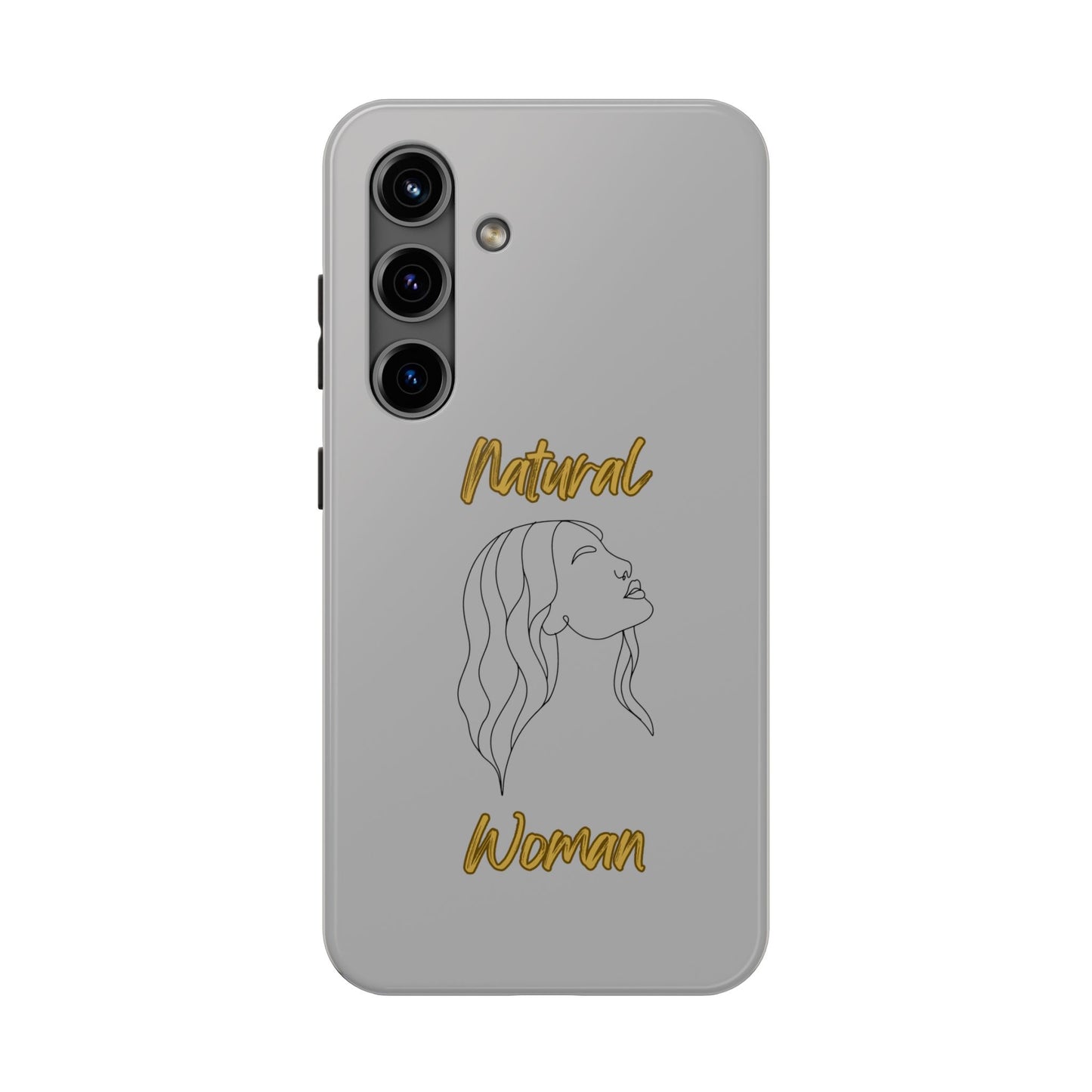 Natural Woman Breeze On Face (BL)Tough Phone Cases LIGHT GREY