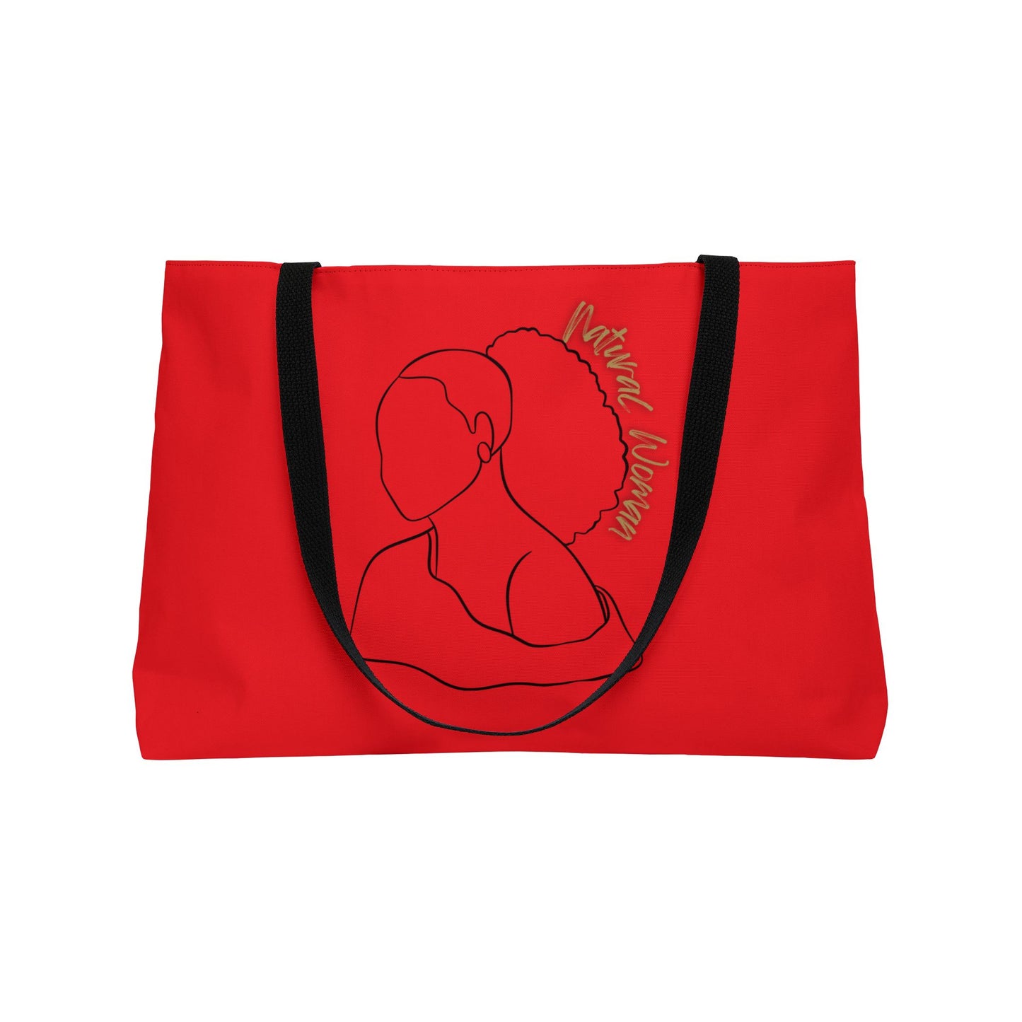 Natural Woman Behind Head (BL) Weekender Tote Bag RED
