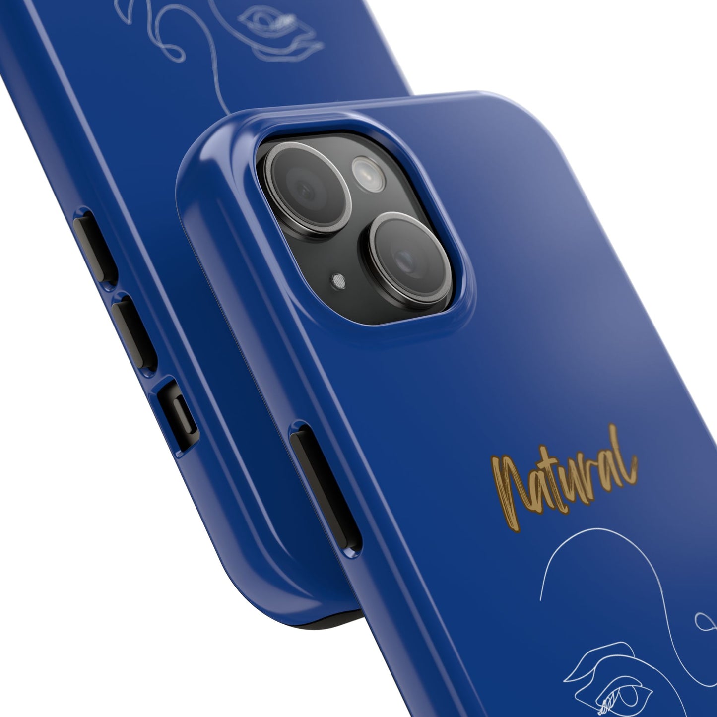 Natural Woman Looking (WL)Tough Phone Cases DARK BLUE