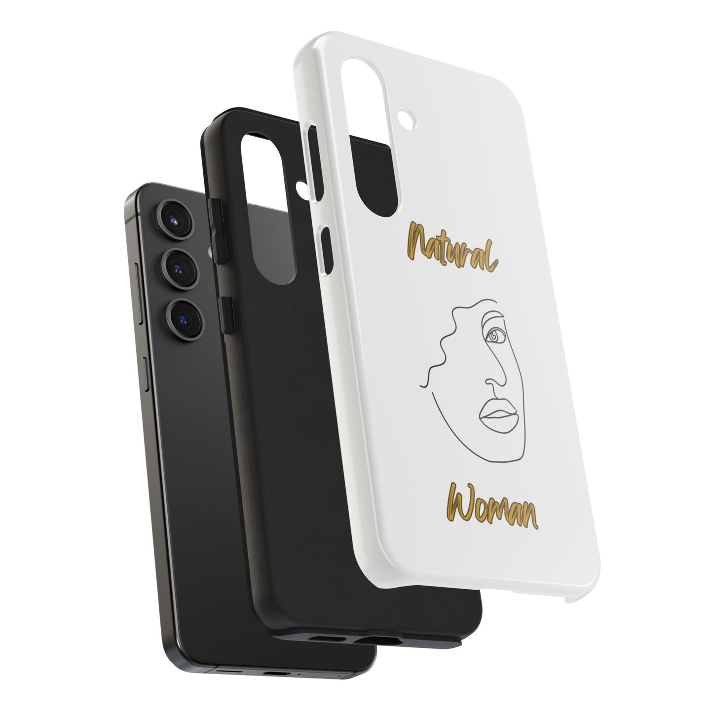 Natural Woman Peekaboo (BL)Tough Phone Cases WHITE