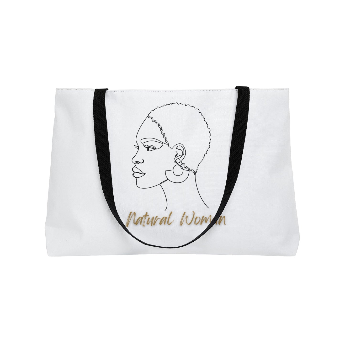 Natural Woman Finger Wave (BL) Weekender Tote Bag WHITE