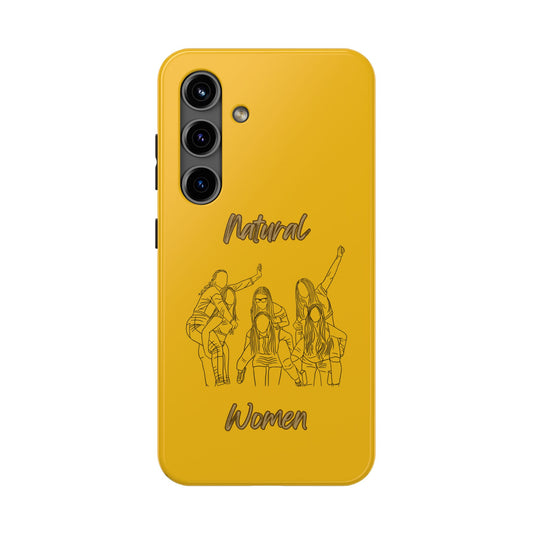 Natural Woman Piggy Back (BL)Tough Phone Cases YELLOW