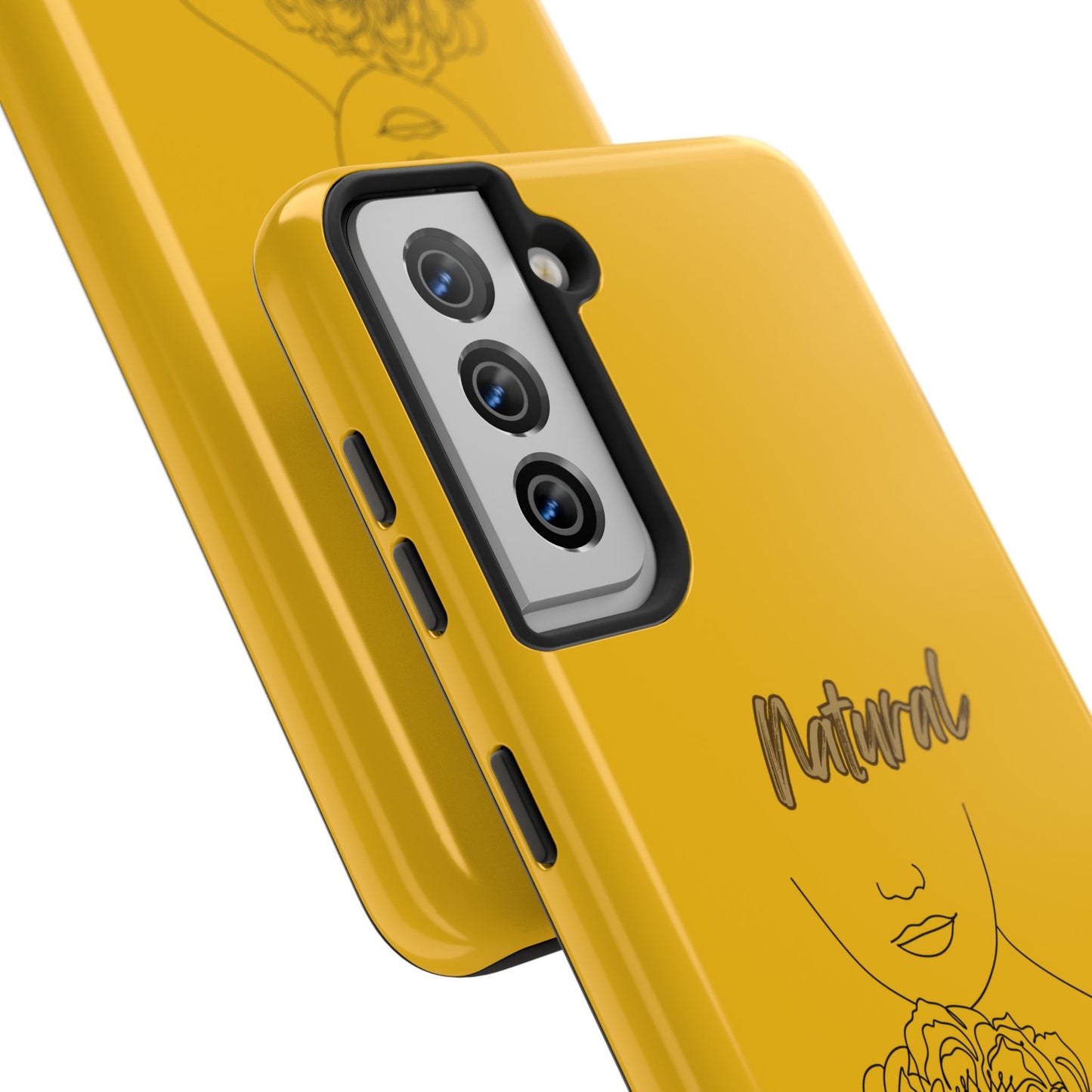 Natural Woman Kissed Flower (BL)Tough Phone Cases YELLOW