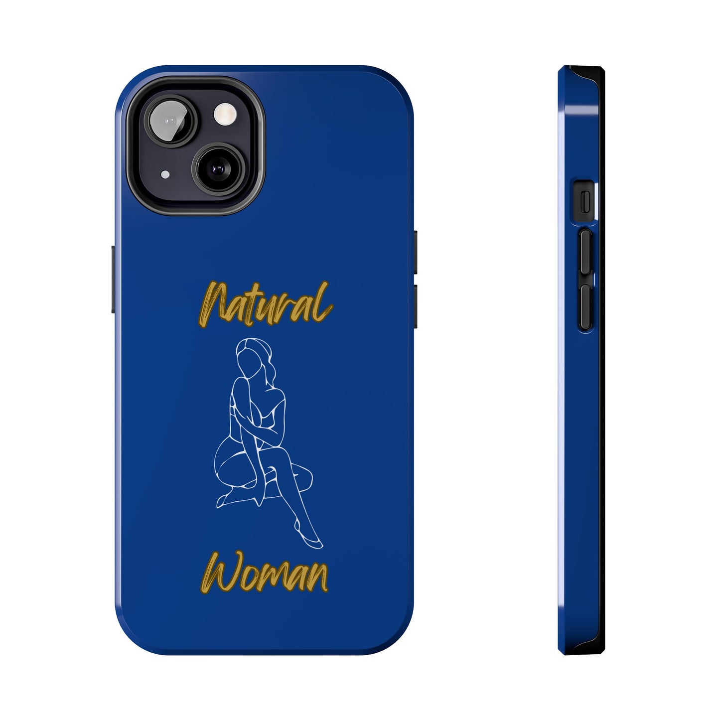 Natural Woman Shoulder Action (WL)Tough Phone Cases DARK BLUE