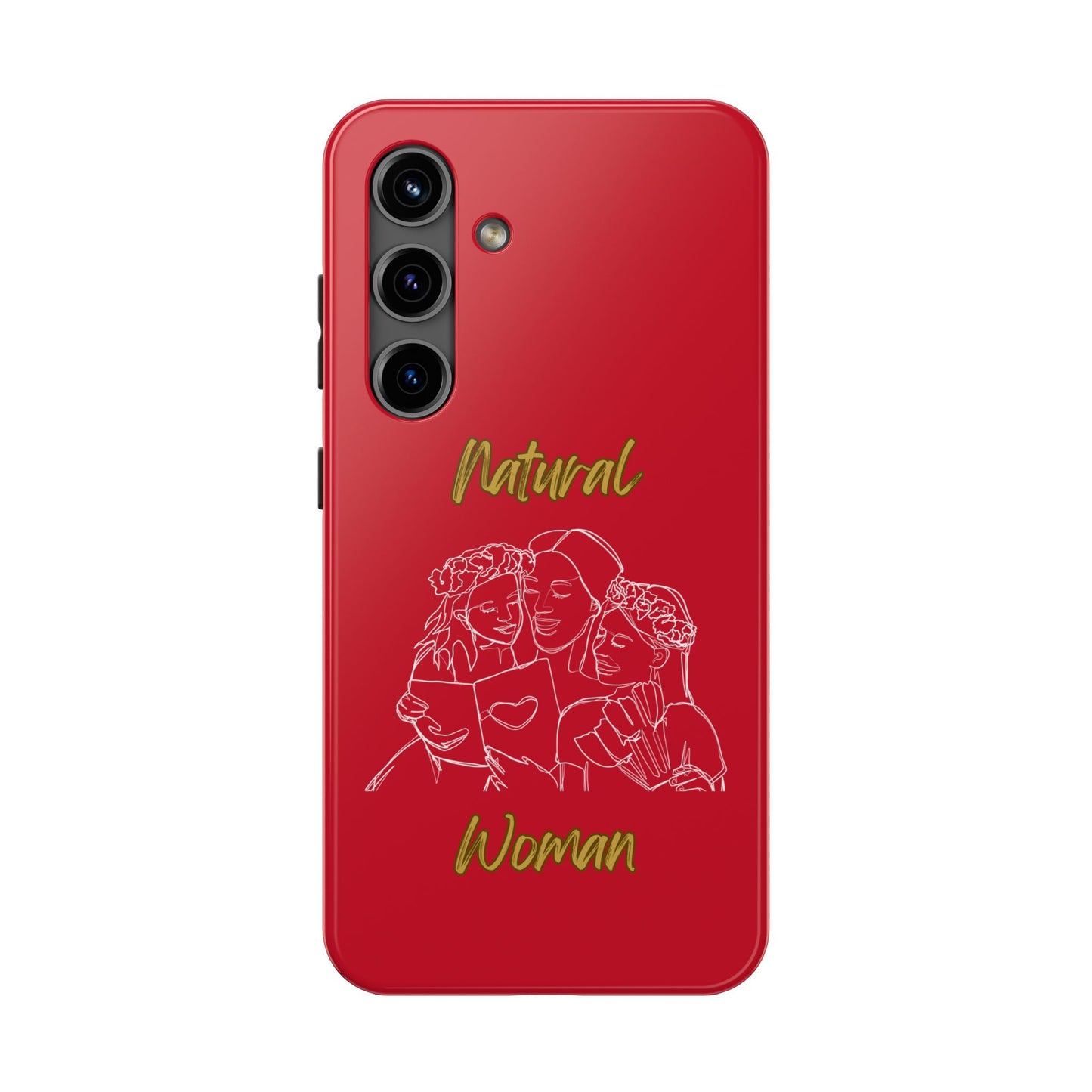 Natural Woman Me & My Girls (WL)Tough Phone Cases DARK RED
