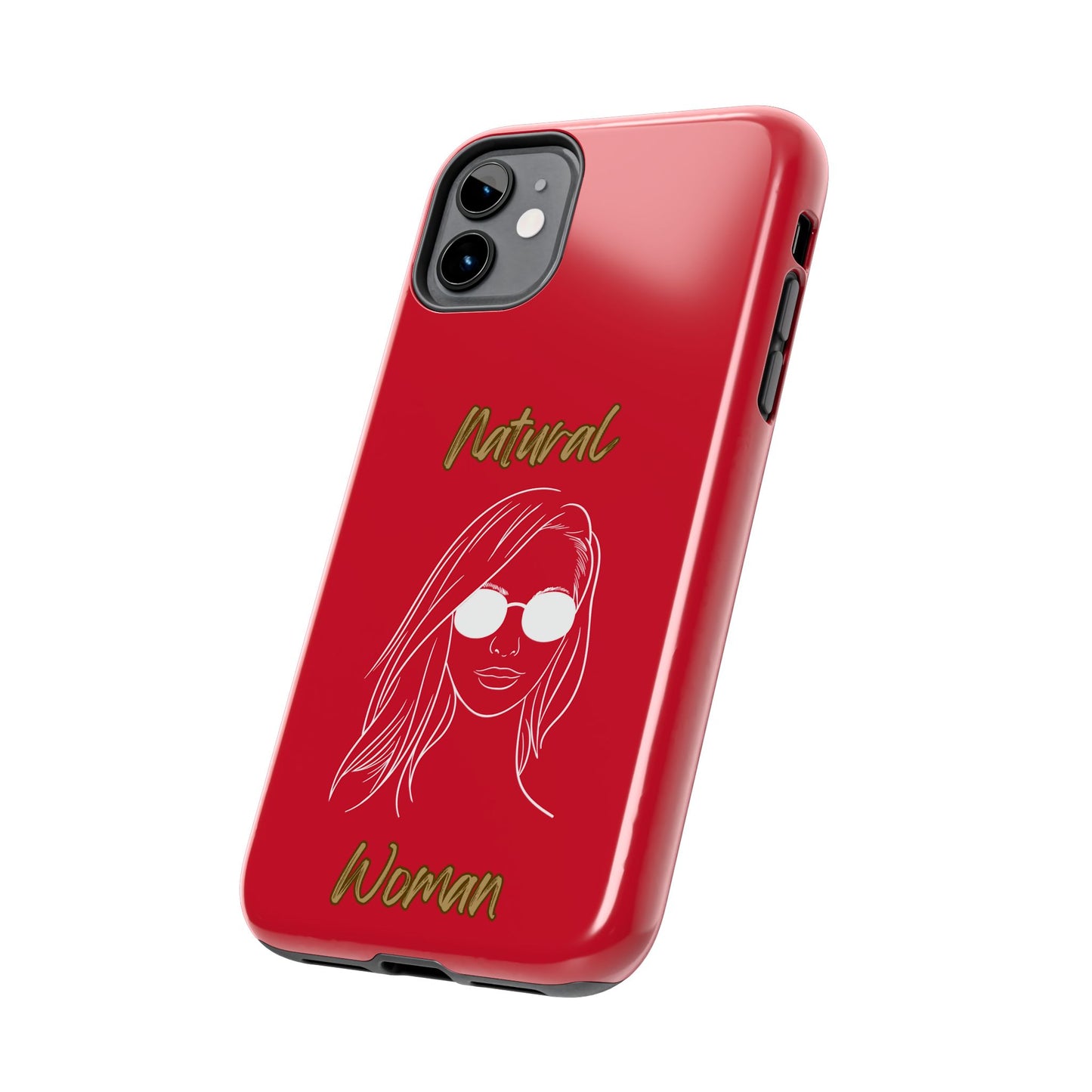 Natural Woman Shades (WL)Tough Phone Cases DARK RED