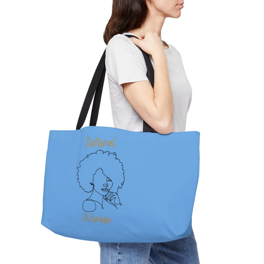 Natural Woman The Look (BL) Weekender Tote Bag LIGHT BLUE