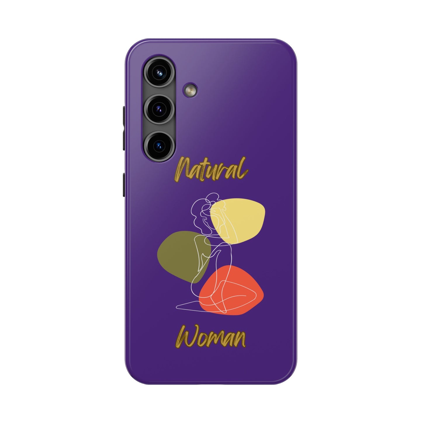 Natural Woman Colorful Pose (WL)Tough Phone Cases PURPLE