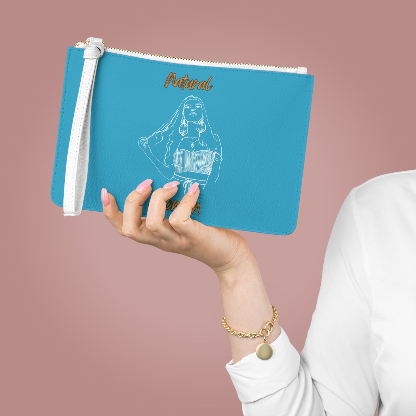 Natural Woman Thinking (WL) Clutch Bag TURQUOISE